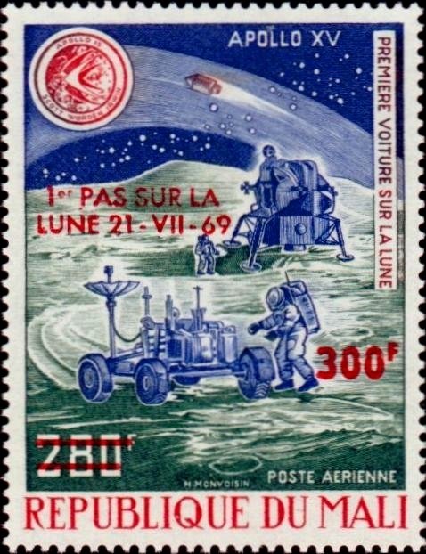 Lunar Rover and Module – Overprinted