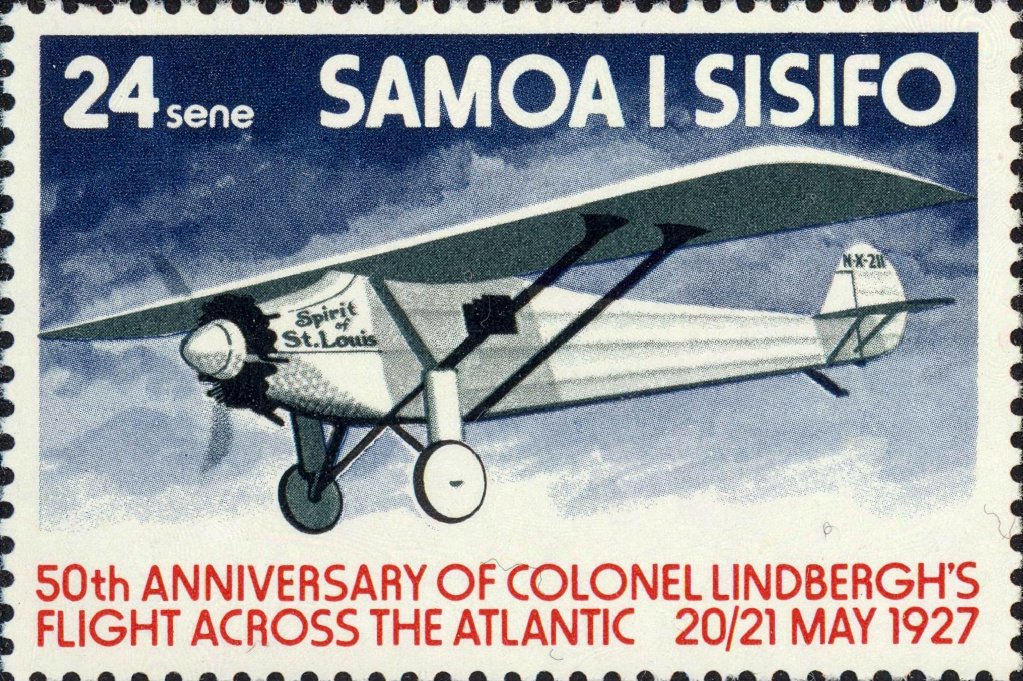 Spirit of St. Louis in flight