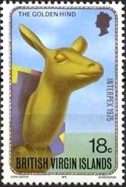 Stamp, The Golden Hind, British Virgin Islands,  