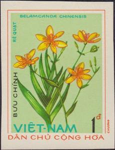 Stamp, Belamcanda chinensis, Vietnam,  , Flowers