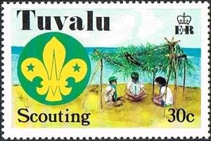 Stamp, Scouting, Tuvalu,  , Scouting