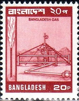 Stamp, Bangladesh Gas, Bangladesh,  , Industry