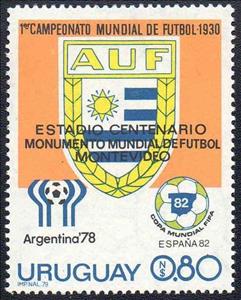 Stamp, Football Emblems, Uruguay,  , Football (Soccer)