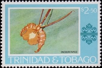 Stamp, Oncidium papilio, Trinidad and Tobago,  , Orchids