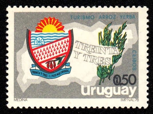 Map and arms of Treinta y Tres