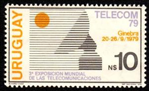 Stamp, Telecom '79, Uruguay,  , Telecommunication