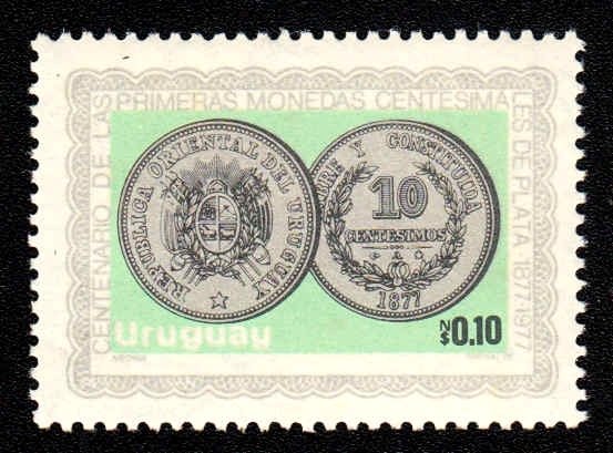 Obverse and reverse of coin (10 centesimos)