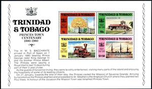 Souvenir Sheet, Princes Town centenary, Trinidad and Tobago,  