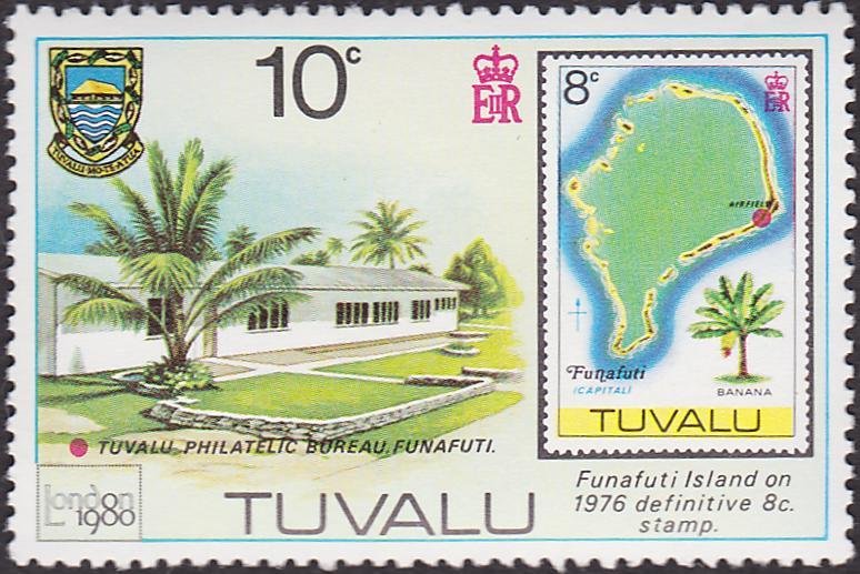 Funafuti Philatelic Bureau and Stamp