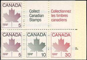 Booklet Pane, Maple Leaf, Canada,  , Leaves