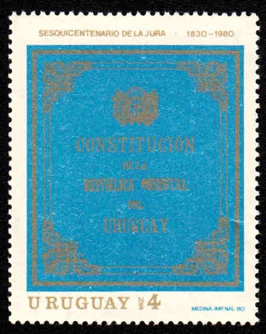 Constitution of Uruguay, 150th anniv.