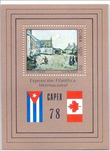 Souvenir Sheet, G. H. Russel: Snowy Wales, Cuba,  , Paintings