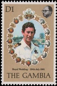 Stamp, Charles, Gambia,  , Royalty, Princes