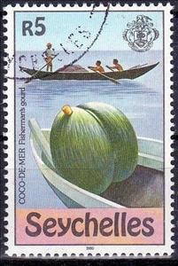 Stamp, Fisherman´s gourd, Seychelles,  
