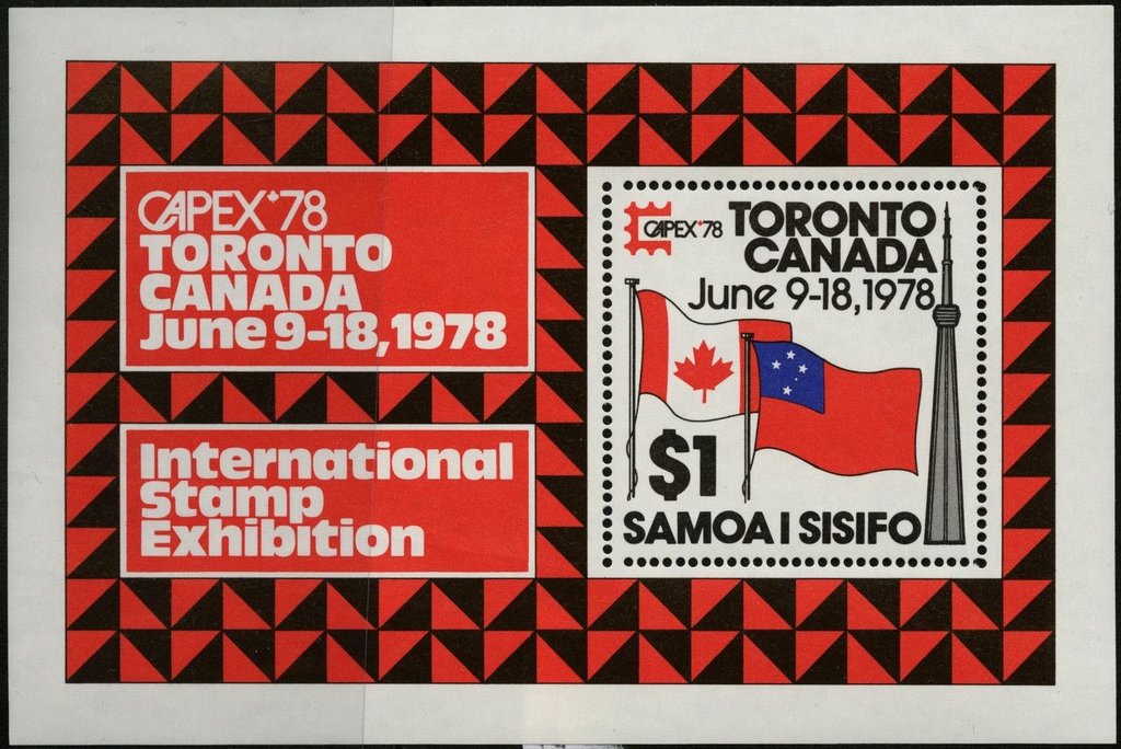 Canadian and Samoan Flags