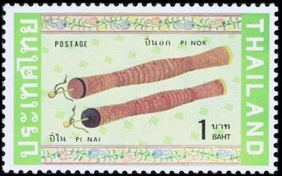 Stamp, Pi nai, pi nok, Thailand,  , Musical Instruments