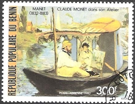 Claude Monet in his studio