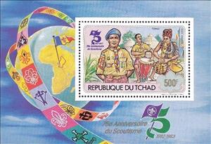 Souvenir Sheet, Scouting Year, Chad,  , Scouting