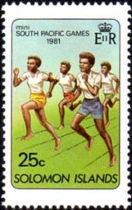 Stamp, Running, Solomon Islands,  , Running