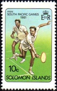 Stamp, Tennis, Solomon Islands,  , Tennis