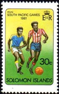 Stamp, Football, Solomon Islands,  , Football (Soccer)