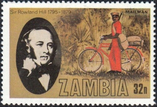 Mailman and bicycle