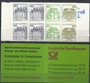 Booklet, Booklet 24 "Strongholds and Castles", Germany, Federal Republic,  