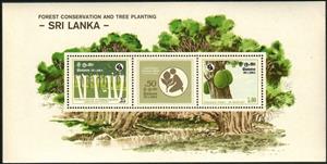 Souvenir Sheet, Forest Conservation, Sri Lanka,  