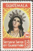 Stamp, Virgin of the Immaculate Conception, Cathedral Church, Guatemala,  