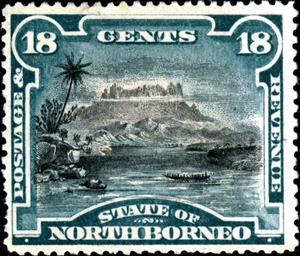 Stamp, Mt. Kinabalu, North Borneo,  