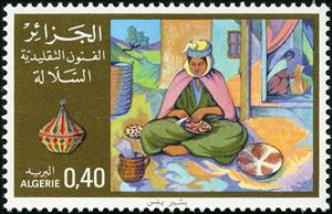 Stamp, Arts and crafts, Algeria,  , Crafts