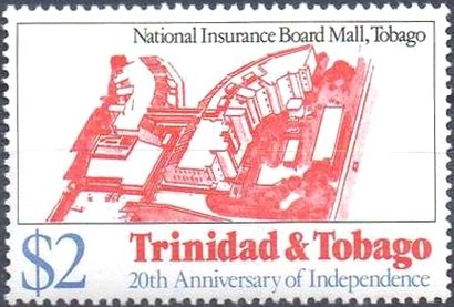 Stamp, National insurance board mall, Tobago, Trinidad and Tobago,  