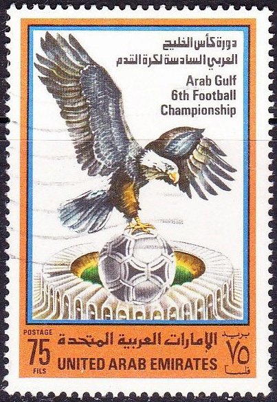Eagle, soccer, ball and stadium