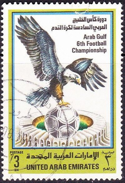 Eagle, soccer, ball and stadium