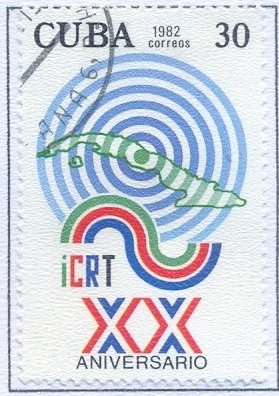 Stamp, 20th anniversary ICRT (Cuban Institute of Radio and Televisi, Cuba,  