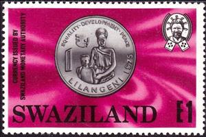 Stamp, Mother and son., Swaziland,  , Coins