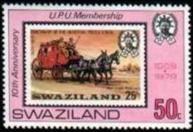 Swaziland UPU centenary stamp, 1974