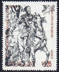 Stamp, Duke of Lerma by Rubens, Uruguay,  