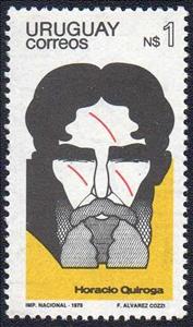 Stamp, Horacio Quiroga, writer, Uruguay,  