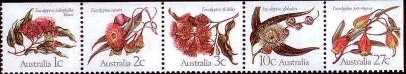 Eucalyptus issued only in Vending machine booklets