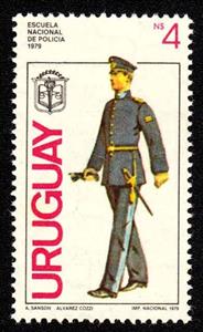 Stamp, Cadet, 1979, Uruguay,  , Police