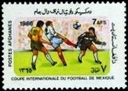 Stamp, Football, Afghanistan,  , Football (Soccer)