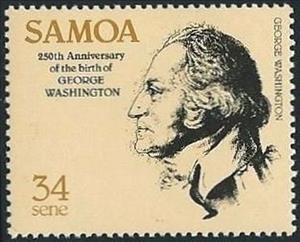 Stamp, George Washington, Samoa,  , Heads of State