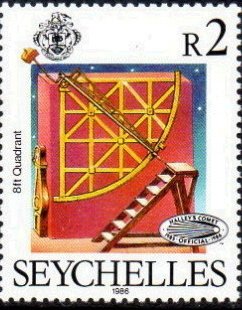 Stamp, Appearance of Halley's Comet, Seychelles,  