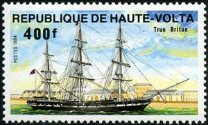 Stamp, True Briton, Upper Volta,  