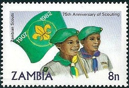 Stamp, Scouts, Zambia,  , Scouting