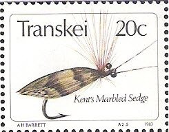 Fishing flies: Kent's marbled sedge