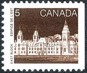 Stamp, East Block, Canada,  , Parliaments, Buildings