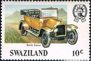 Stamp, Buick Tourer, Swaziland,  , Cars