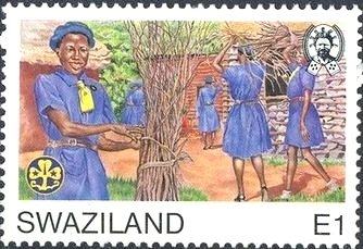 Stamp, Guides collecting Guides collecting, Swaziland,  , Scouting